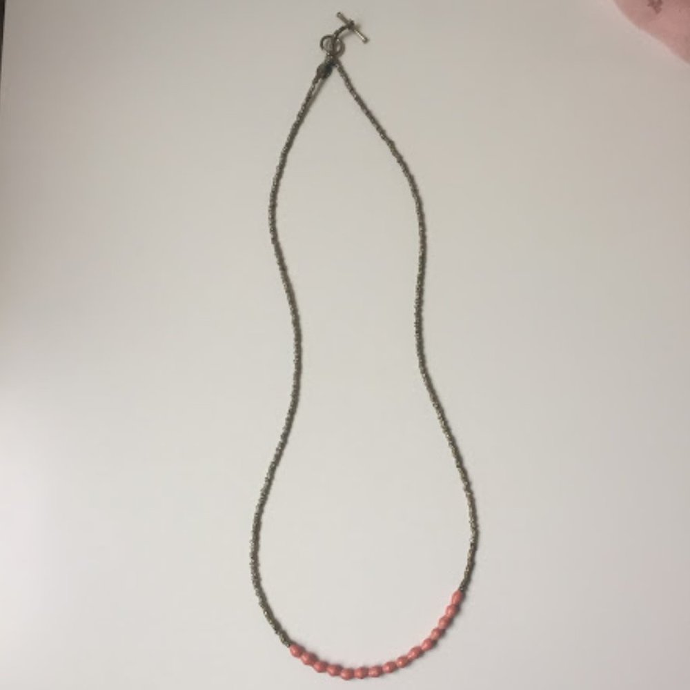 Beaded Necklace w/ Coral Detailing
